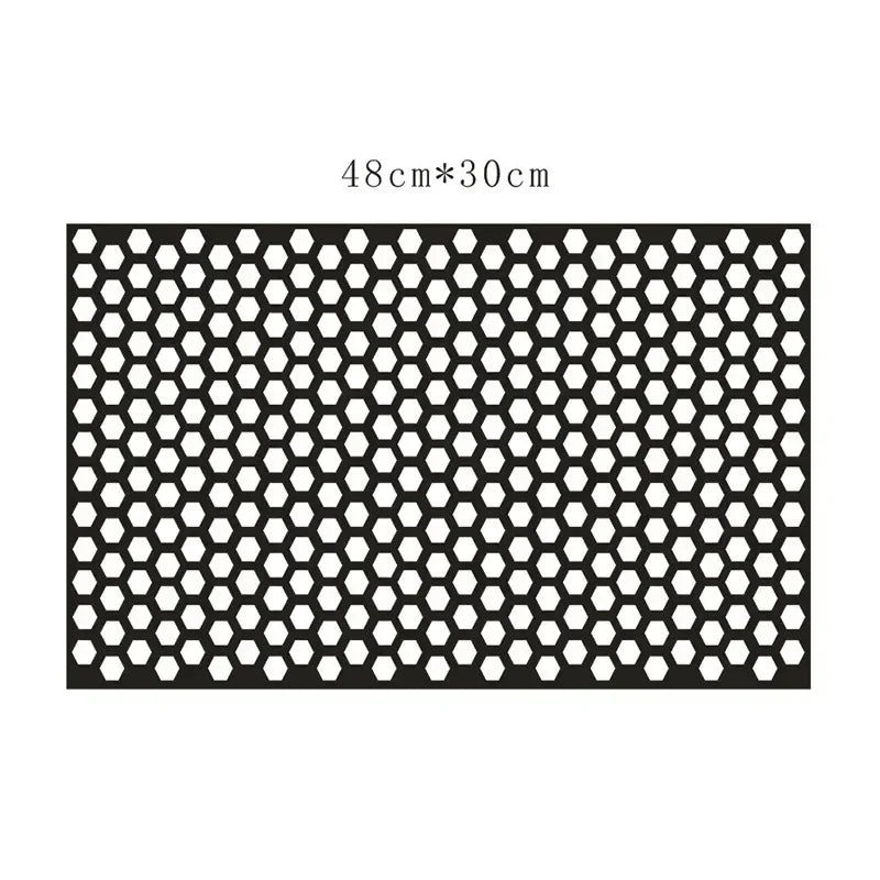 Car Honeycomb Stickers Car Stylish Tail Lights DIY Hollow Protector Decals Auto Rear Lamp Decoration Wrap Film Sticker 48*30cm