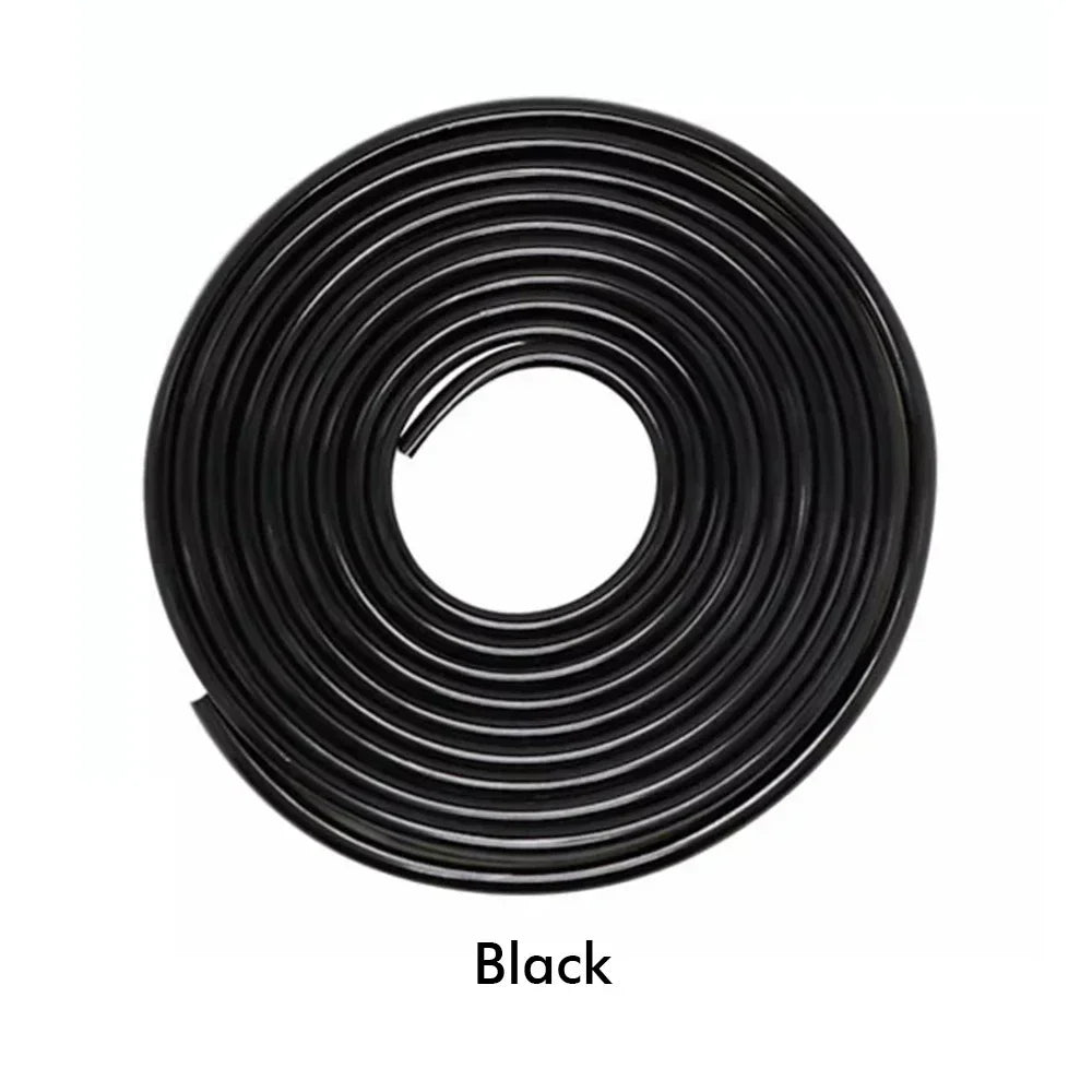 5M Car Door Protector Edge Scratch Auto Door Sealing Strips Transparent Anti-collision Protection PVC Strip for Cars Accessories