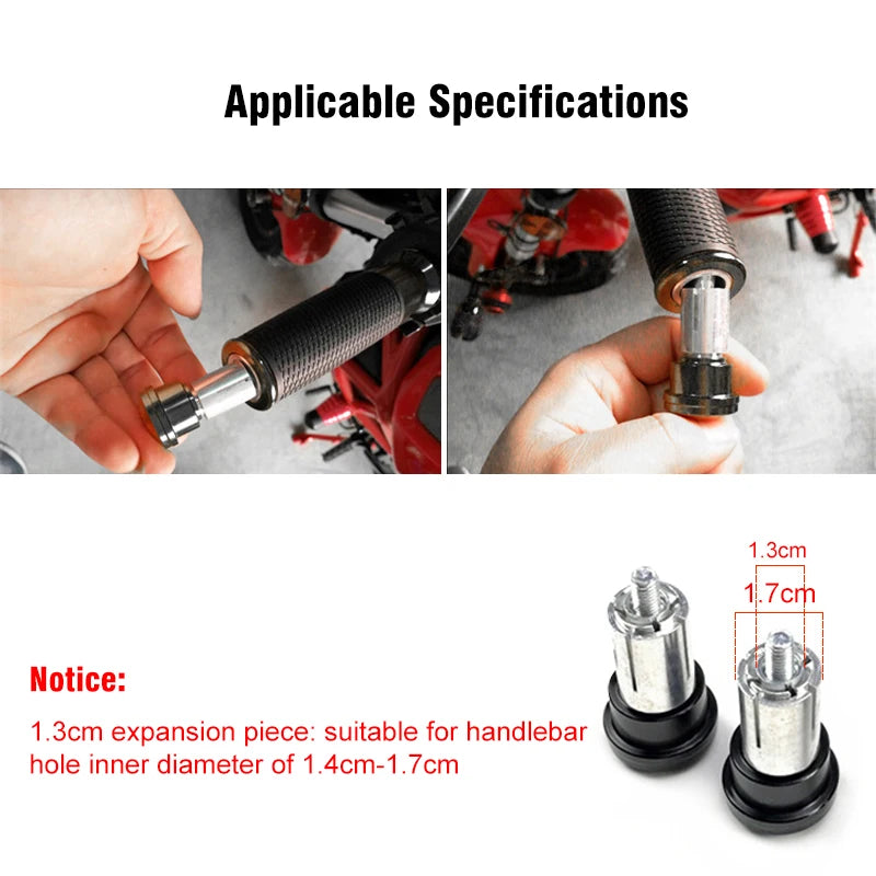 EAFC 1 Pair 7/8" 22mm  Motorcycle Rearview Mirrors Universal Scooter Bar End Handlebar Mirror Rear View Mirror Accessories