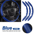 Car Universal 38cm Carbon Fiber Car Steering Wheel Cover Non-slip Card Cover Auto Steering Wheel Handle Booster Protective Cover