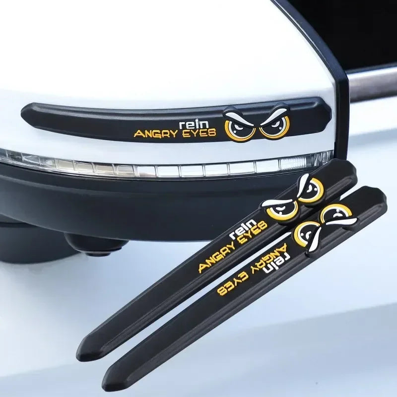 Car Door Bowl Stickers Rearview Mirror Rain Eyebrow Car Door Handle Reflective Sticker Universal Anti Scratch Protective Strip