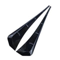 2pc Car Side Fender Vent Sticker Pair Universal ABS Plastic Wing Trim Black Exterior Decoration for Auto Motorcycle Easy Install