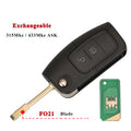 jingyuqin ASK 315/433MHz 2/3 Button Keyless Entry Remote Key Fob For Ford Focus Mondeo C Max S Max Galaxy Fiesta