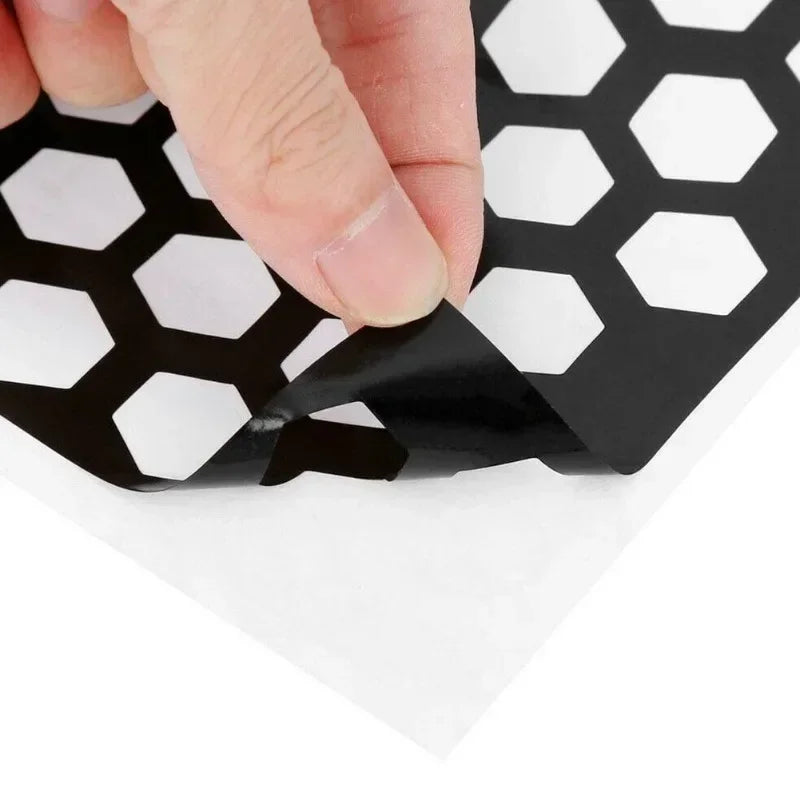 Car Honeycomb Stickers Car Stylish Tail Lights DIY Hollow Protector Decals Auto Rear Lamp Decoration Wrap Film Sticker 48*30cm