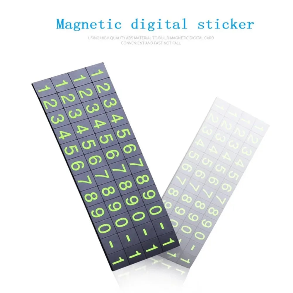 Car Phone Number Card Temporary Parking Card Plate Telephone Number Car Park Stop Automobile Accessories Car-styling 13x2.5cm