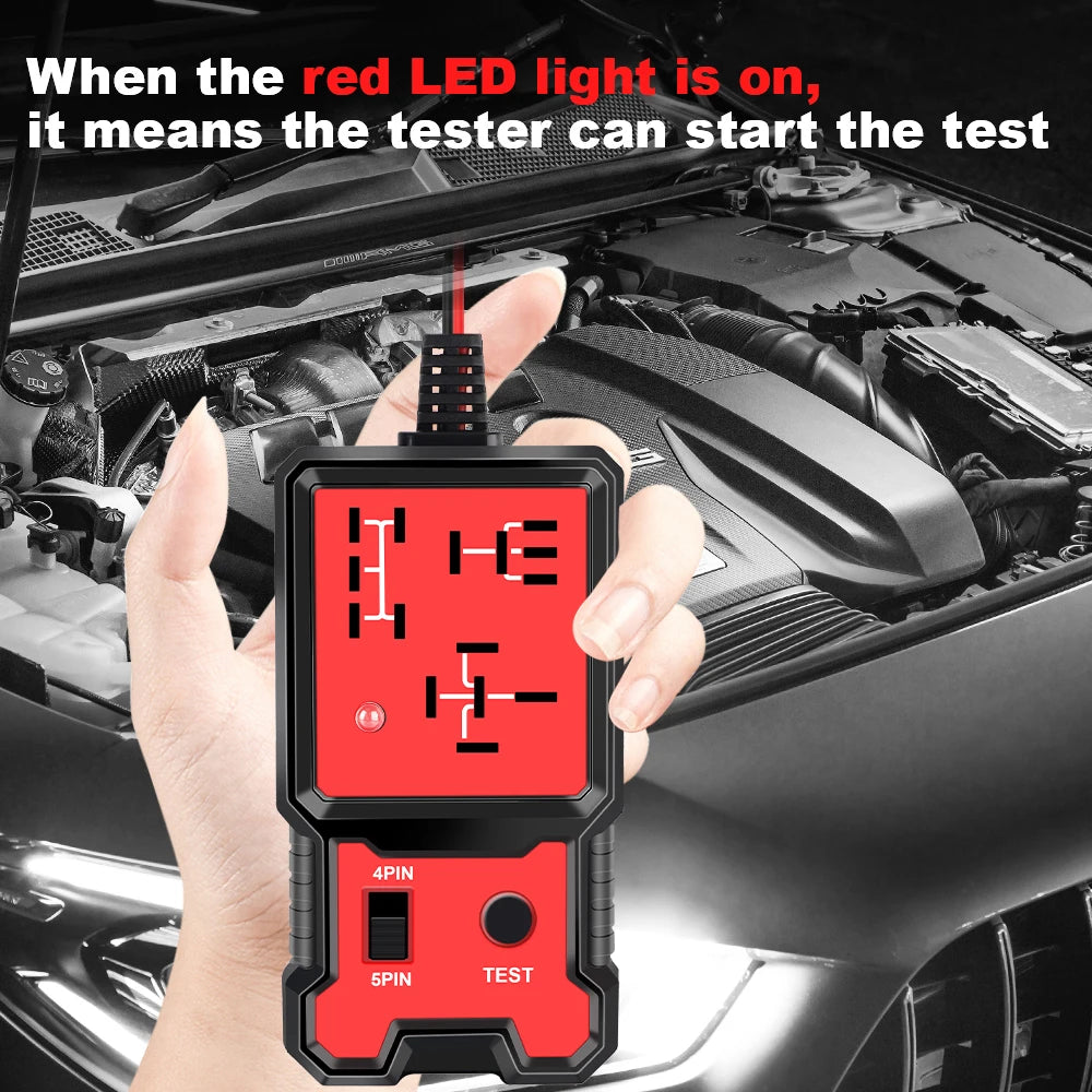 Car Relay Voltage Tester Universal 12V Automotive Electronic Relay Tester Indicator Light Battery Checker For RV Truck Trailer