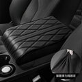 Wave Embroider PU Leather Car Armrest Mat Center Console Arm Rest Protection Cushion Auto Armrests Storage Box Cover Pad