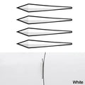 4pcs/set Car Anti-collision Protective Strips Body Door Rearview Mirror Edge Antis-scratch Protection Rubber Strip 3D Sticker Ne