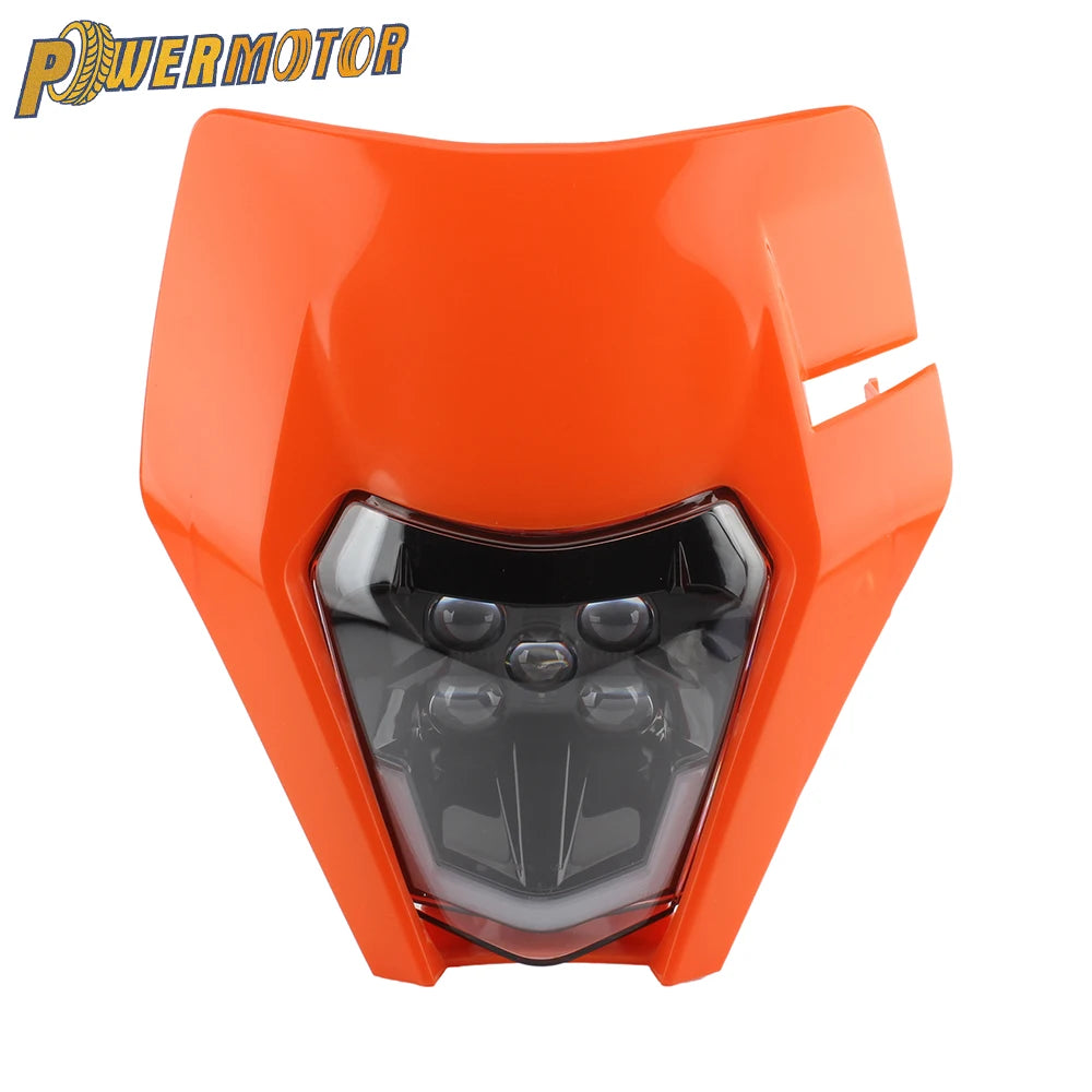 Motorcycle for KTM Headlight LED Headlamp Plate EXC XC SX SXF MX 125-500 2018-2023 Supermoto Dirt Bike Enduro Motocross Fairing