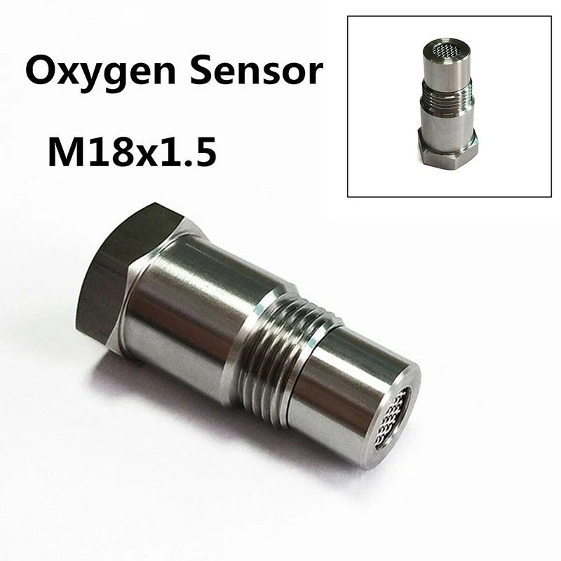 New Oxygen O2 Sensor Spacer Adapter Connector Fix Check Engine Light Converter M18X1.5 With Filter Screen