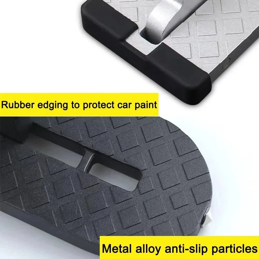 1PC Car Foot Pedal Aluminum Door Pedal Universal Mini Auxiliary Pedal Upper Roof Pedal Pedal Pedal Car Accessories Foot Pedal