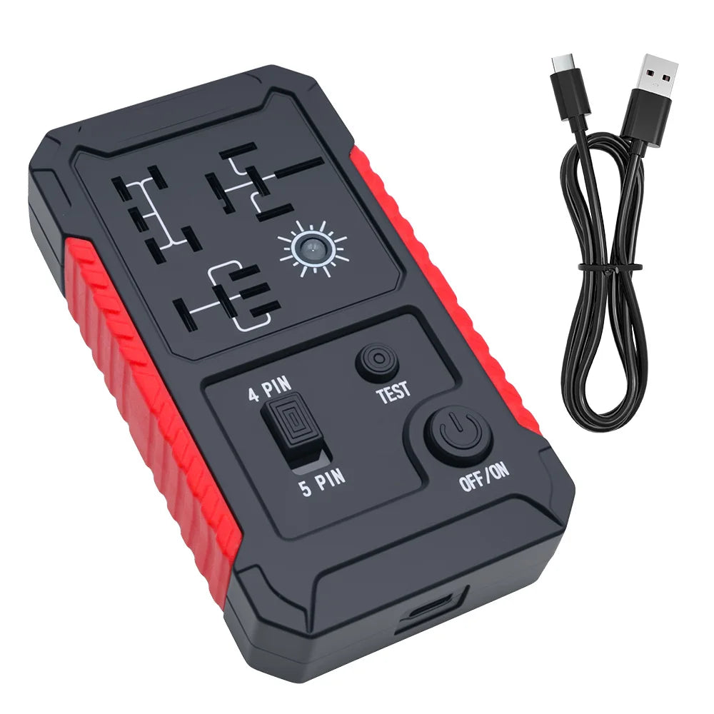 Car Relay Voltage Tester Universal 12V Automotive Electronic Relay Tester Indicator Light Battery Checker For RV Truck Trailer