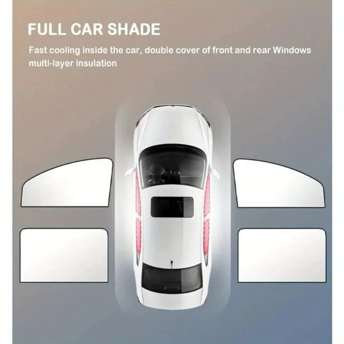 Universal Magnetic Window Shades 2pcs Set for Cars Heat Reduction Privacy Protection Auto Sunshade Car Accessory