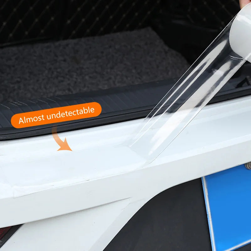 SEAMETAL Car Door Threshold Protective Film Transparent Car Sticker Anti-Scratch Door Edge Protector Universal for Trunk Bumper