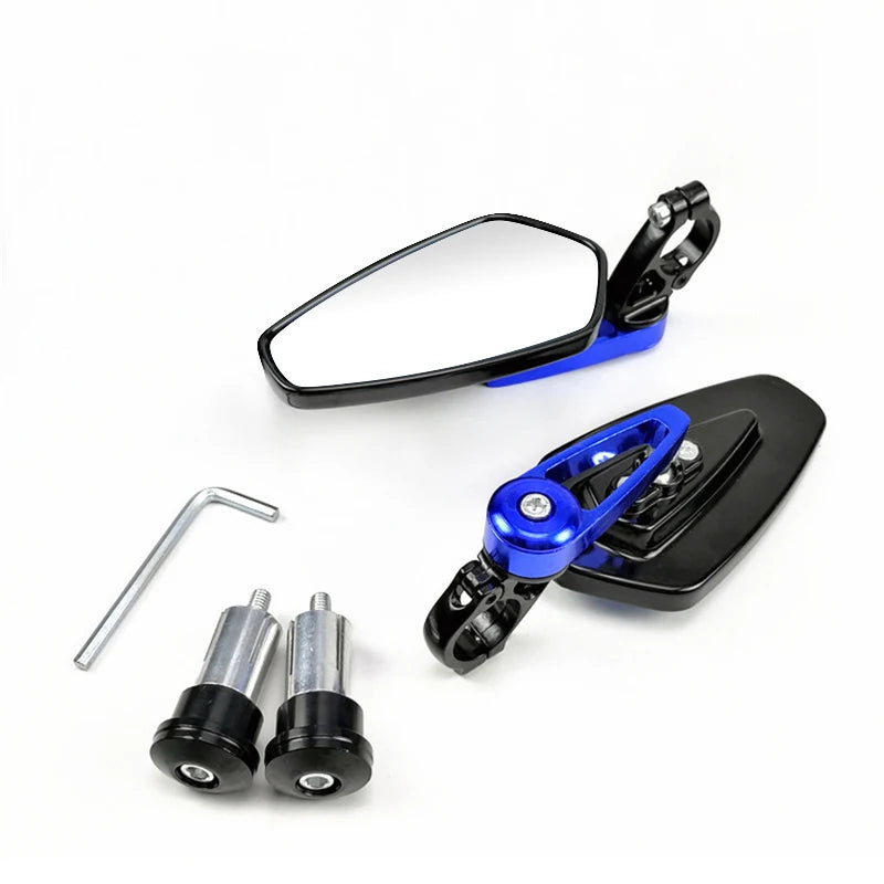 EAFC 1 Pair 7/8" 22mm  Motorcycle Rearview Mirrors Universal Scooter Bar End Handlebar Mirror Rear View Mirror Accessories