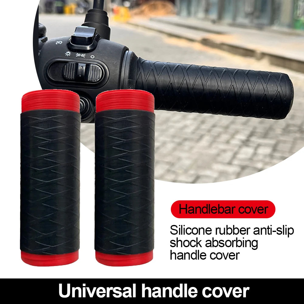 KEBIDUMEI 2pcs Silicone Motorcycle Handle Cover Non-Slip Universal Handlebar Grip Covers Sleeve Protector Motorcycle Accessories
