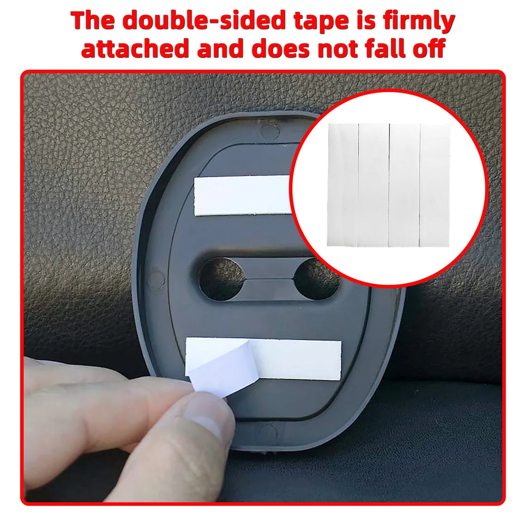 PINMOAP Silicone Car Door Lock Protective Cover Thickened Anti Collision Adhesive Car Door Lock Buffer Shock Absorber Cover
