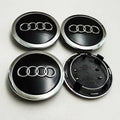 4pcs 69mm Black Grey Car Badge Wheel Center Hub Cap Rim Caps For Audi Emblem 4B0601170A A3 A4 A6 Q3 Q5 Q7 A5 A7 Q2 Accessories