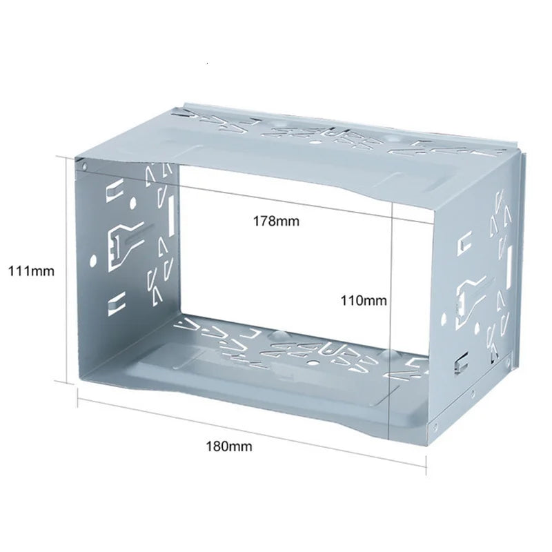 2Din Stereo Radio Cage Frame Unit Universal DVD Player Box Fascia Panel Plate Case Audio Dash Mounting Frame Kit  Accessories