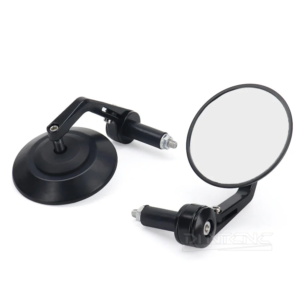 Motorcycle Accessories Bicycle Tram Off-Road Vehicle All-Terrain Universal Handlebar End Rearview Mirrors 95MM Glass Side Mirror