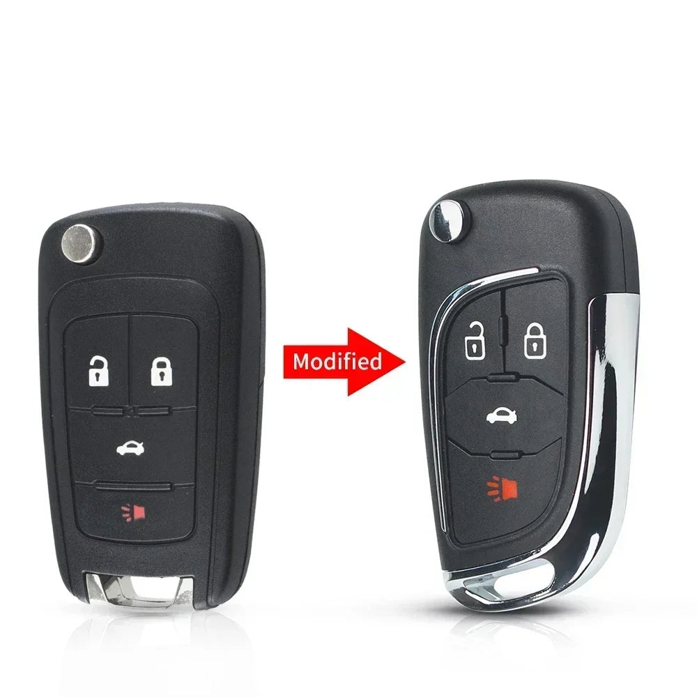 KEYYOU For Chevrolet Cruze for OPEL Insignia Astra Zafira Mokka Agila Corsa Meriva Signum Tigra Mando Modified Car Key no logo