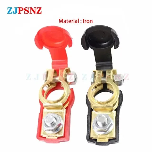 Car Battery Terminal Top Quick Post Wire Cable Clamp Terminal Positive Negative Electric Connector Auto Accessorie 12V 24V