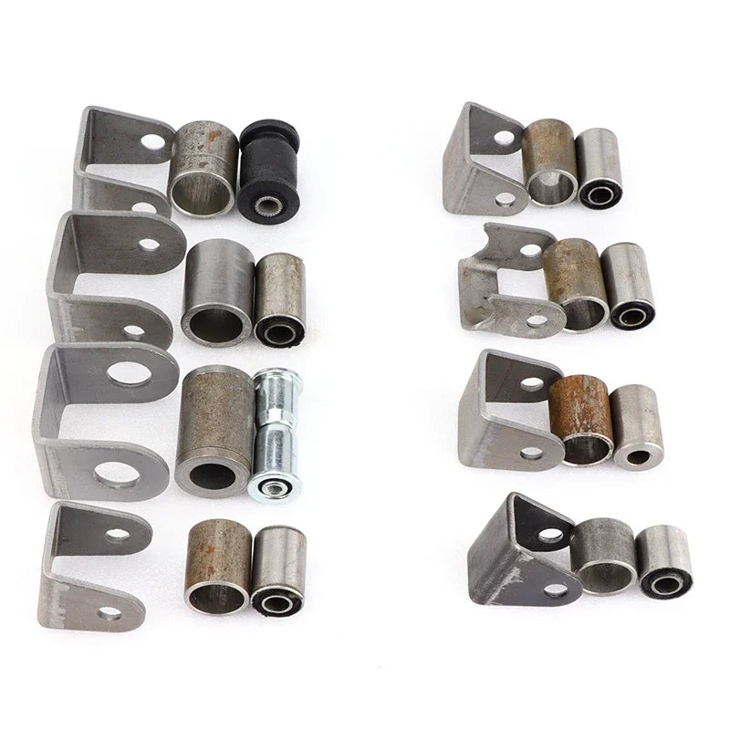 Swing Arm Support Buffer Sleeve With Steel Bushing Hanging Lugs Kit For ATV Go Kart Scooter UTV Buggy Quad Bike Suspension Parts