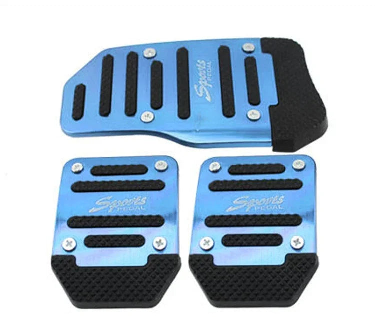 Automotive universal pedal cover acceleration brake anti slip tool upgraded red silver gray blue foot pads interior accessories