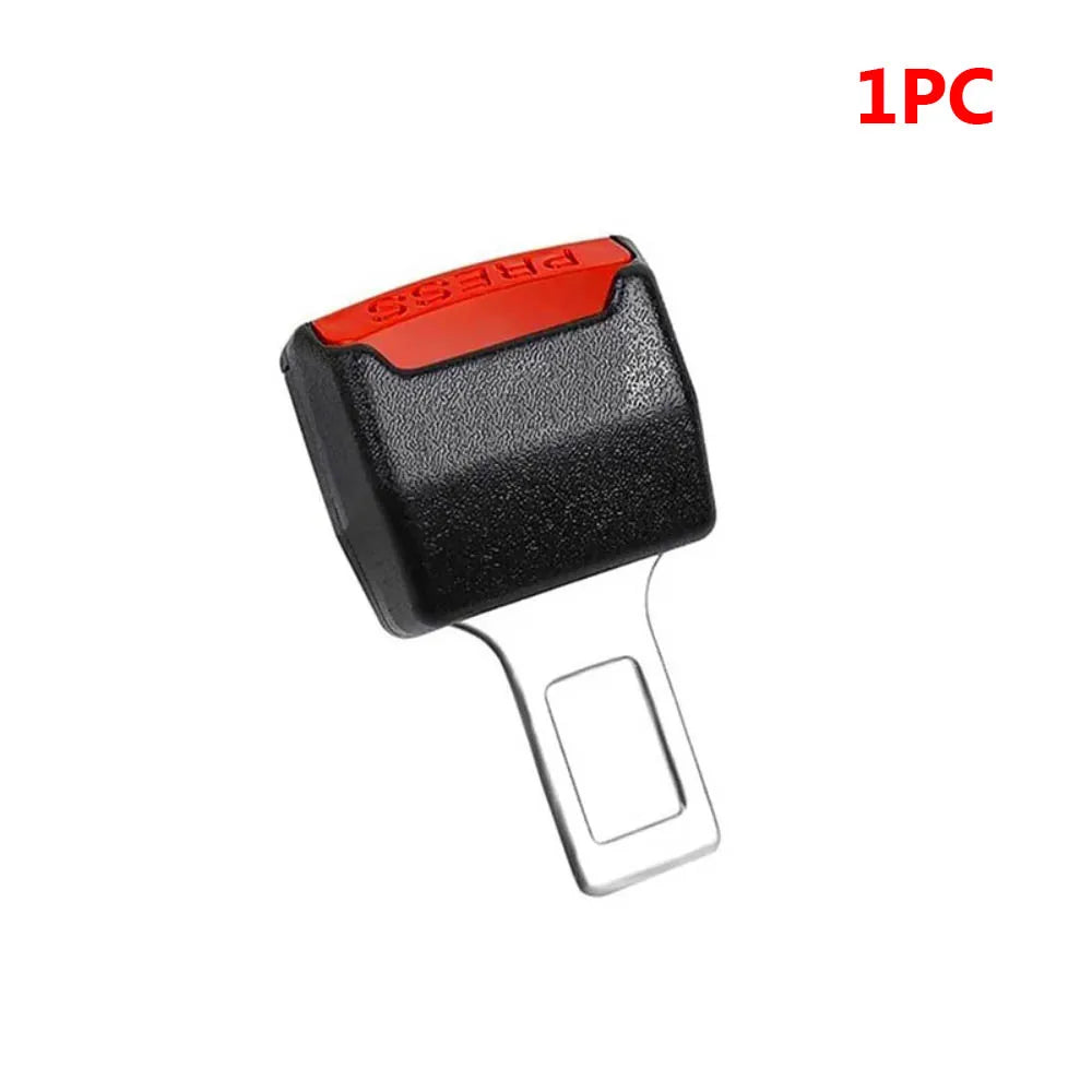 4PC Car Seat Belt Clip Extender Safety Seatbelt Lock Buckle Plug Thick Insert Socket Extender Safety Buckle Seat Belt Accessorie