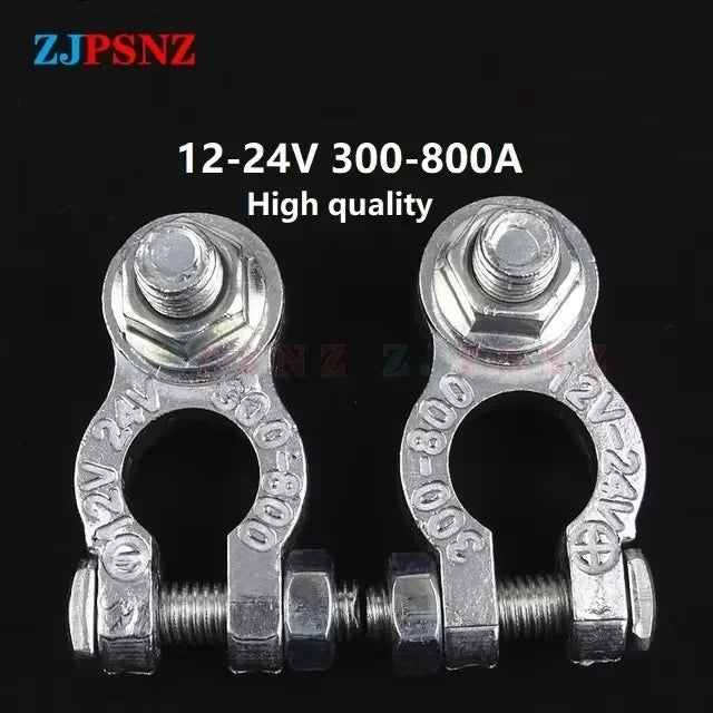 Car Battery Terminal Top Quick Post Wire Cable Clamp Terminal Positive Negative Electric Connector Auto Accessorie 12V 24V