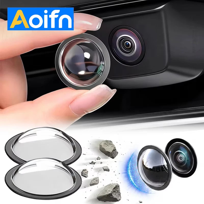 2PCS Universal Car Camera Lens Protector Rear View Backup Camera Cover 360° Camera Protection Anti Scratch Waterproof