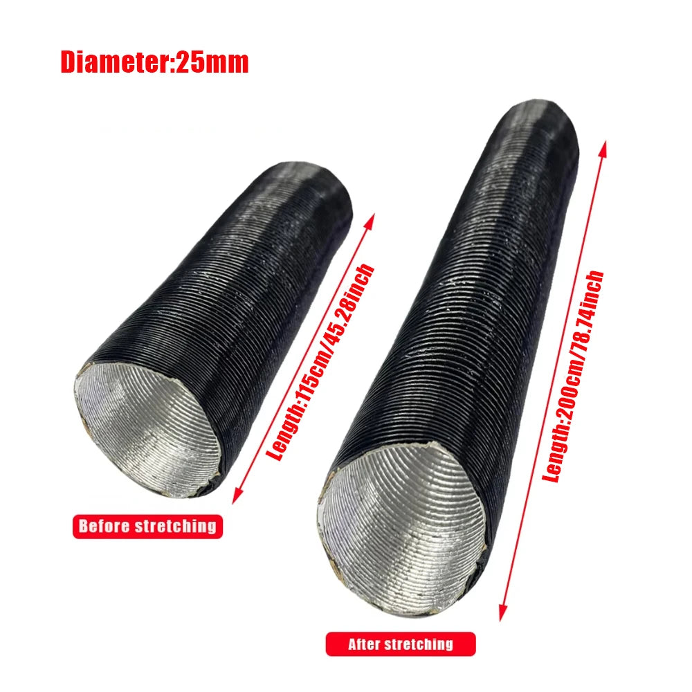 1PCS 25mm 42mm 60mm 75mm 90mm Diameter Air Diesel Parking Heater Duct Pipe Tube Hose For Webasto Eberspacher Car Camper
