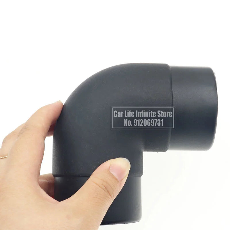 60mm Car Air Heater Ducting Pipe Air Vent Outlet L Piece Elbow Bend Pipe Exhaust Connector For Webasto Eberspaecher Diesel