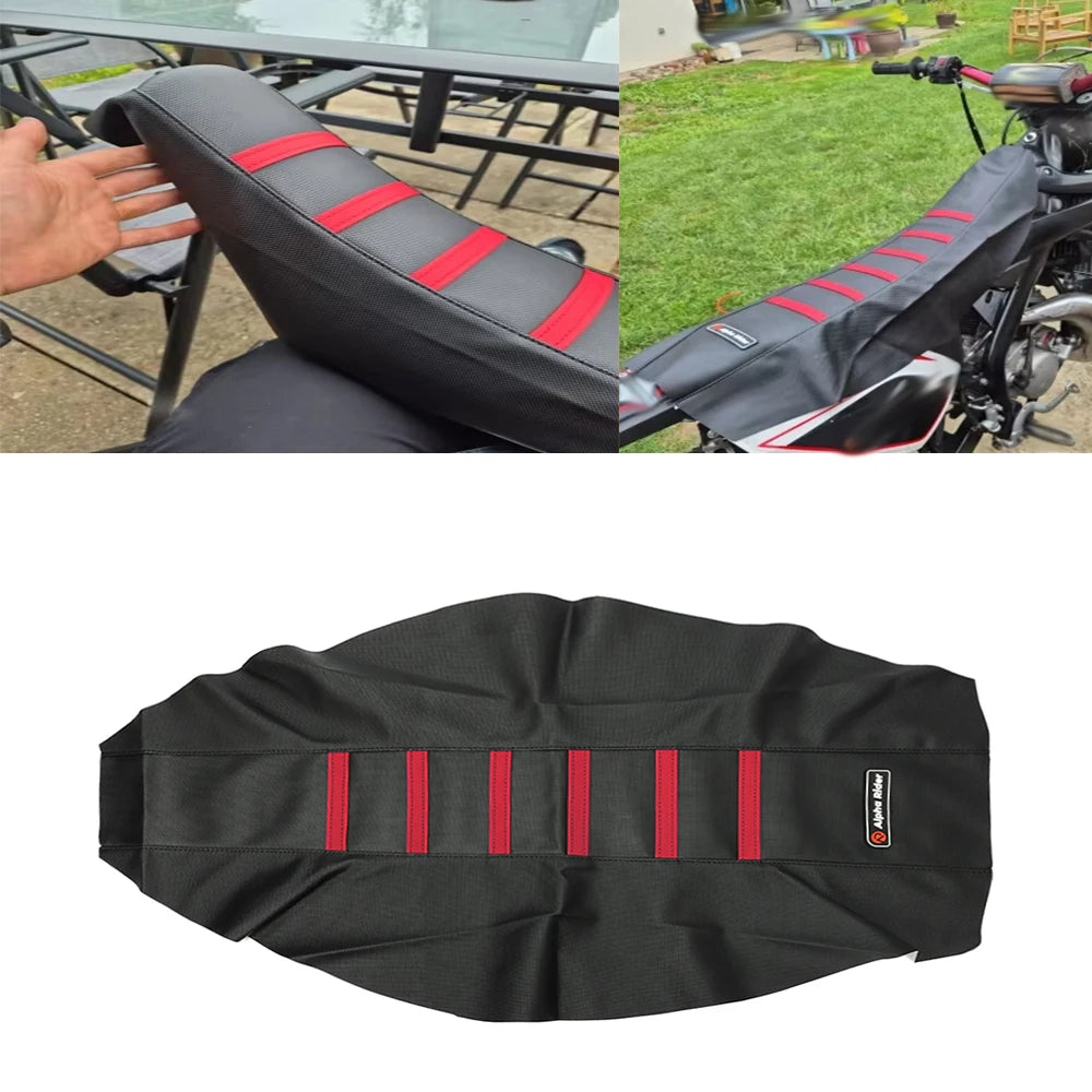 Universal Gripper Seat Cover PVC Soft Stretchy Non-slip For Honda Yamaha Suzuki Kawaski Dirt Bike Off Road Motocross Motorcycle