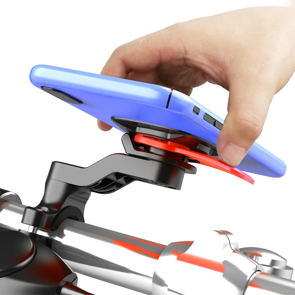Motorcycle Bike Phone Holder Phone Bracket Vibration Damper Bike Handlebar Navigation Support for 4.7-7.2'' Phone