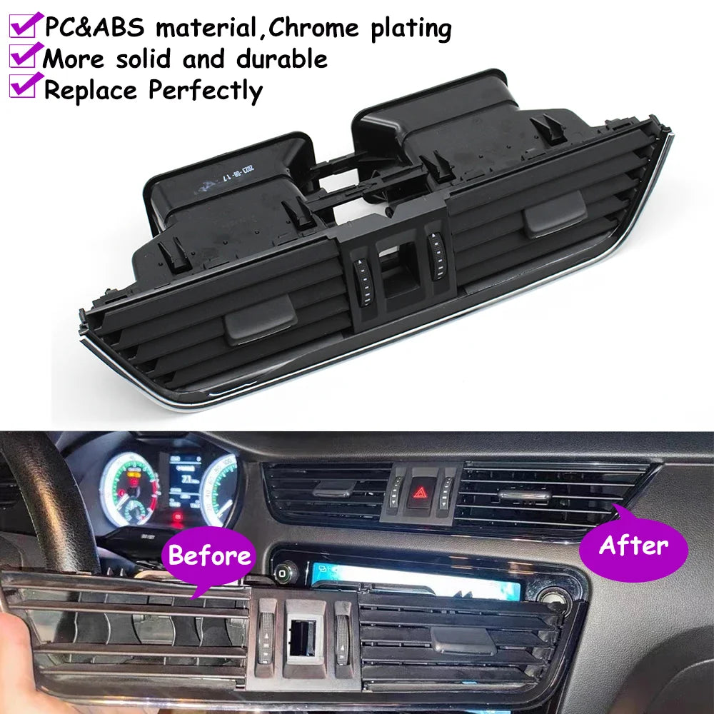 Octavia 2015-2021 Car Front Center Dashboard Air Conditioning AC Vent Grille Outlet Assembly For Skoda 5E0820951 5E0820951CZLL