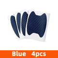 YONGRUN 4PCS Car Door Handle Scratch Resistant Sticker Carbon Fiber Texture Sticker Waterproof Protection Sticker Multi-Color