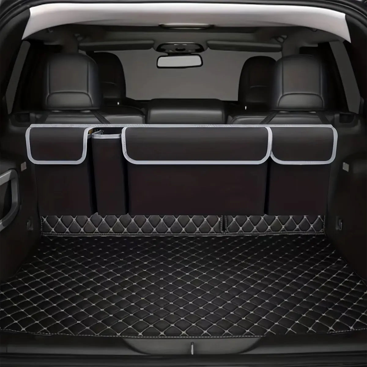 PINMOAP Oxford Cloth Car Trunk Storage Bag Hanging Car Trunk Storage Bag Large Capacity Rear Seat Storage Bag Hanging Bag