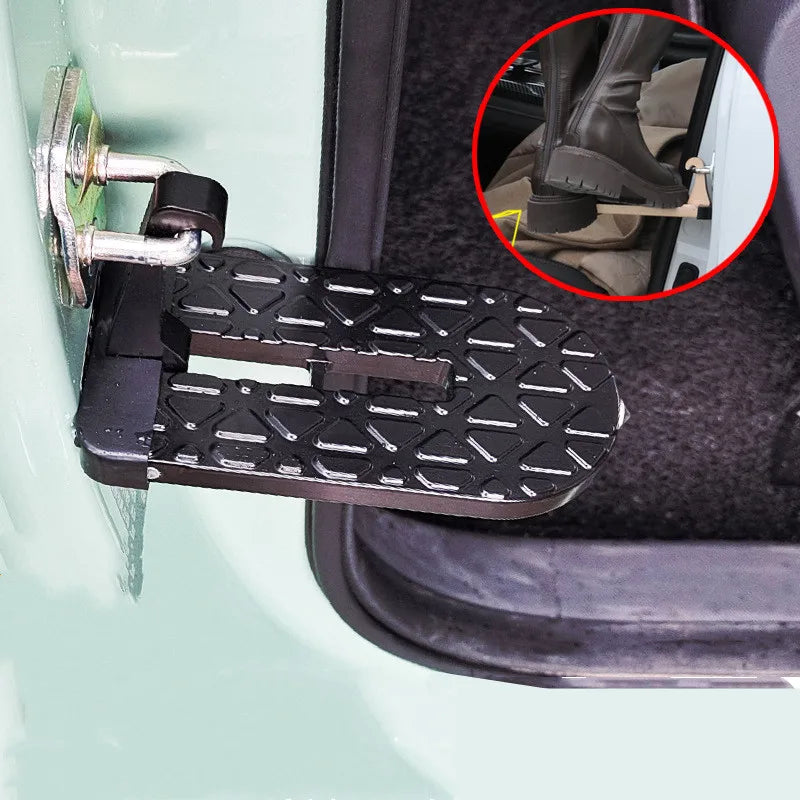 Auto Foldable Car Roof Rack Door Step Multifunction Universal Latch Hook Foot Pedal Aluminium Alloy Safety Accessories Kickstand