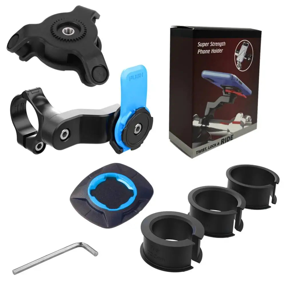 Motorcycle Bike Phone Holder Phone Bracket Vibration Damper Bike Handlebar Navigation Support for 4.7-7.2'' Phone