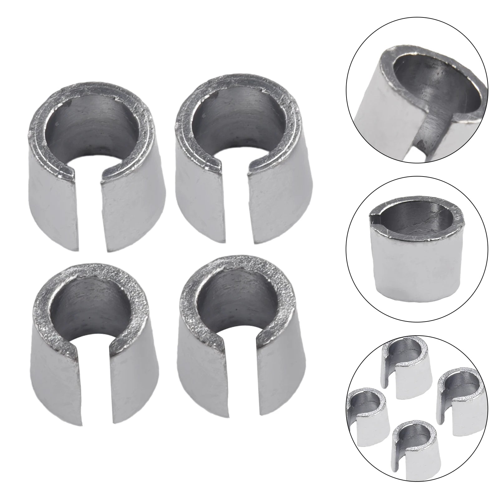 2Pairs Car Battery Negative Terminal Adapter Positive Post Shim Converters Car Battery Terminals Converters Post Adapters