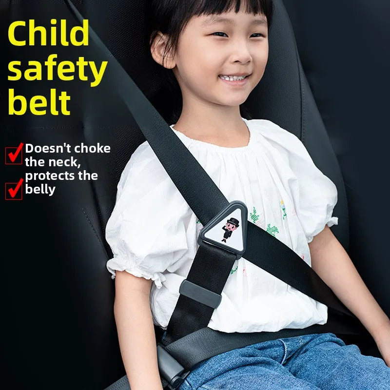 Child Car Seat Belt Adjuster Triangle Anchor Shoulder Protection Limiter Safety Accessory for Vehicle Seats