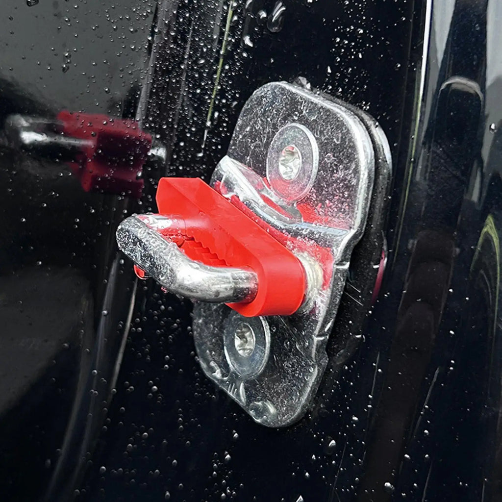 4pcs Car Door Shock Absorber Silicone Latch Cover For Noise Reduction, Commuting Short Trips & Urban Riding car accessories