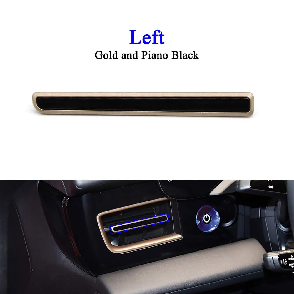 Car Accessories Front Air Ventilation Left Right Middle AC Air Vent Grille Outlet Trim Strip  For Porsche Taycan 9J1 2019-2024