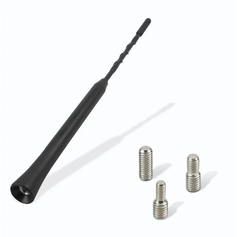 Universal 9 Inches Car Replacement Anti Noise Beesting Aerial FM Radio Antenna with Screws