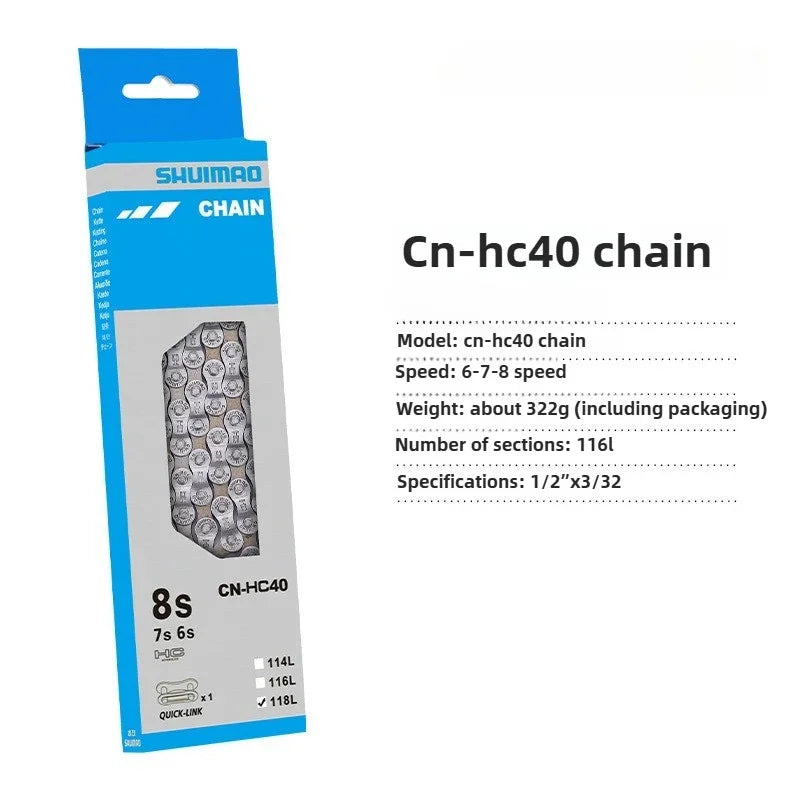 6/7/8/9/10/11 Speed Bicycle Chain 10v 11v 12v 116/126L MTB Mountain Bike Original Chains Bicycle Parts