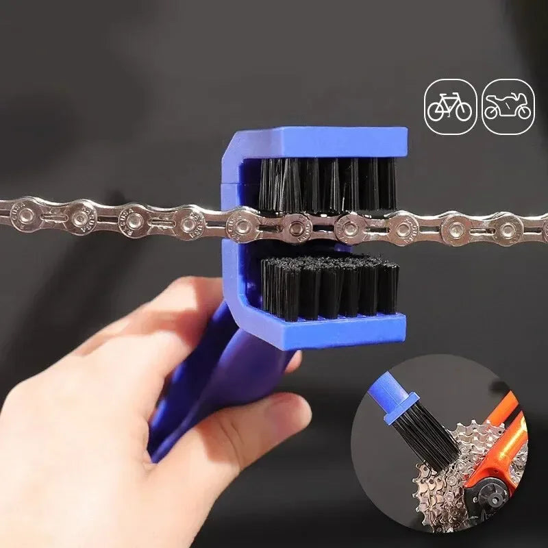 Ins Hot Products Motorcycle Chain Brush Cleaner Plastic Bicycle E-bikeOutdoor Scrubber Road Care Tools Motorcycle Parts