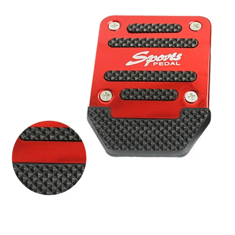 Automotive universal pedal cover acceleration brake anti slip tool upgraded red silver gray blue foot pads interior accessories
