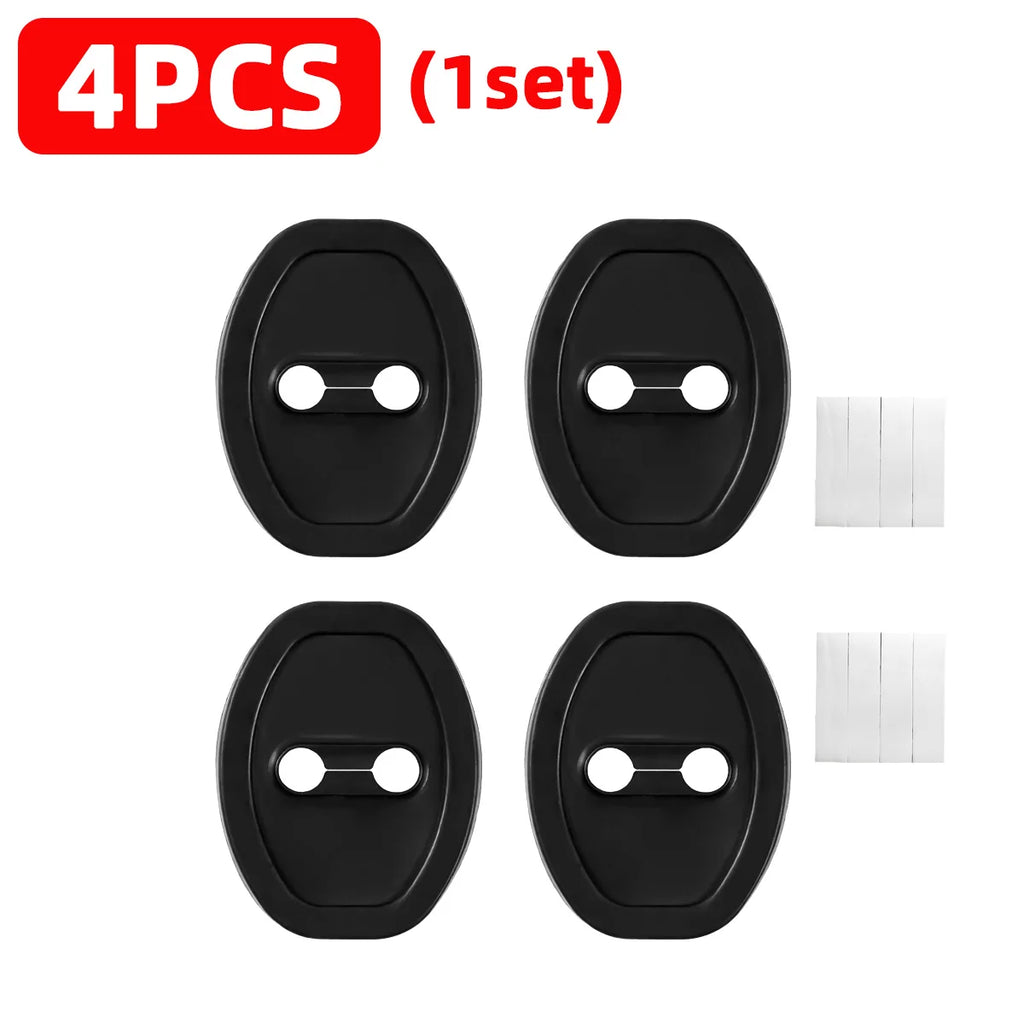 PINMOAP Silicone Car Door Lock Protective Cover Thickened Anti Collision Adhesive Car Door Lock Buffer Shock Absorber Cover