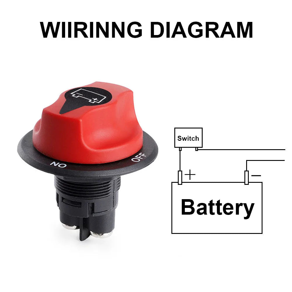 Battery Disconnect Switch Battery Master Power Cut Off Switch  DC 32V 50A 100A 200A 300A Battery Isolator Kill Switches For Car